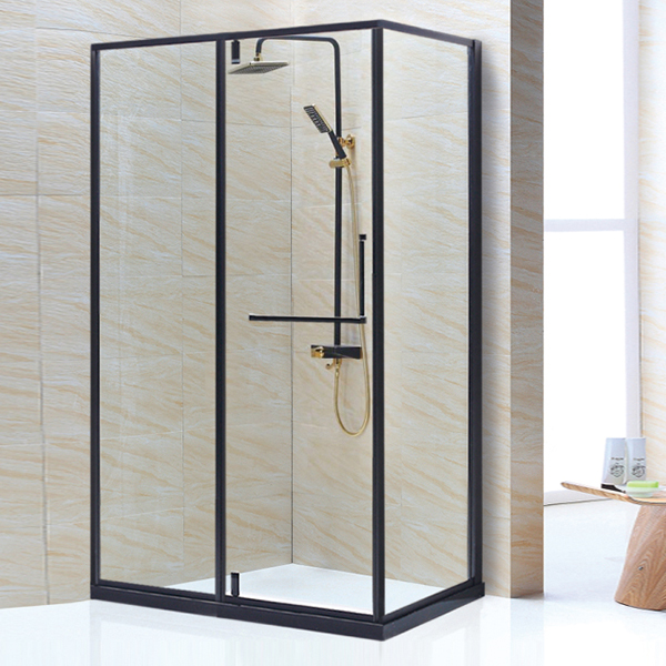 Black Framed Shower Enclosure With Shower Set-LX-1217